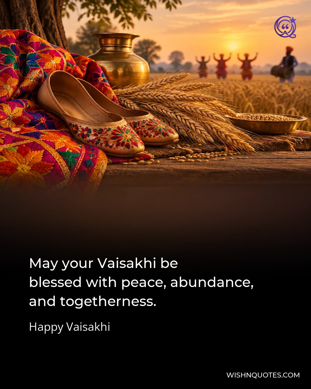 May your Vaisakhi be blessed with peace, abundance, and togetherness.