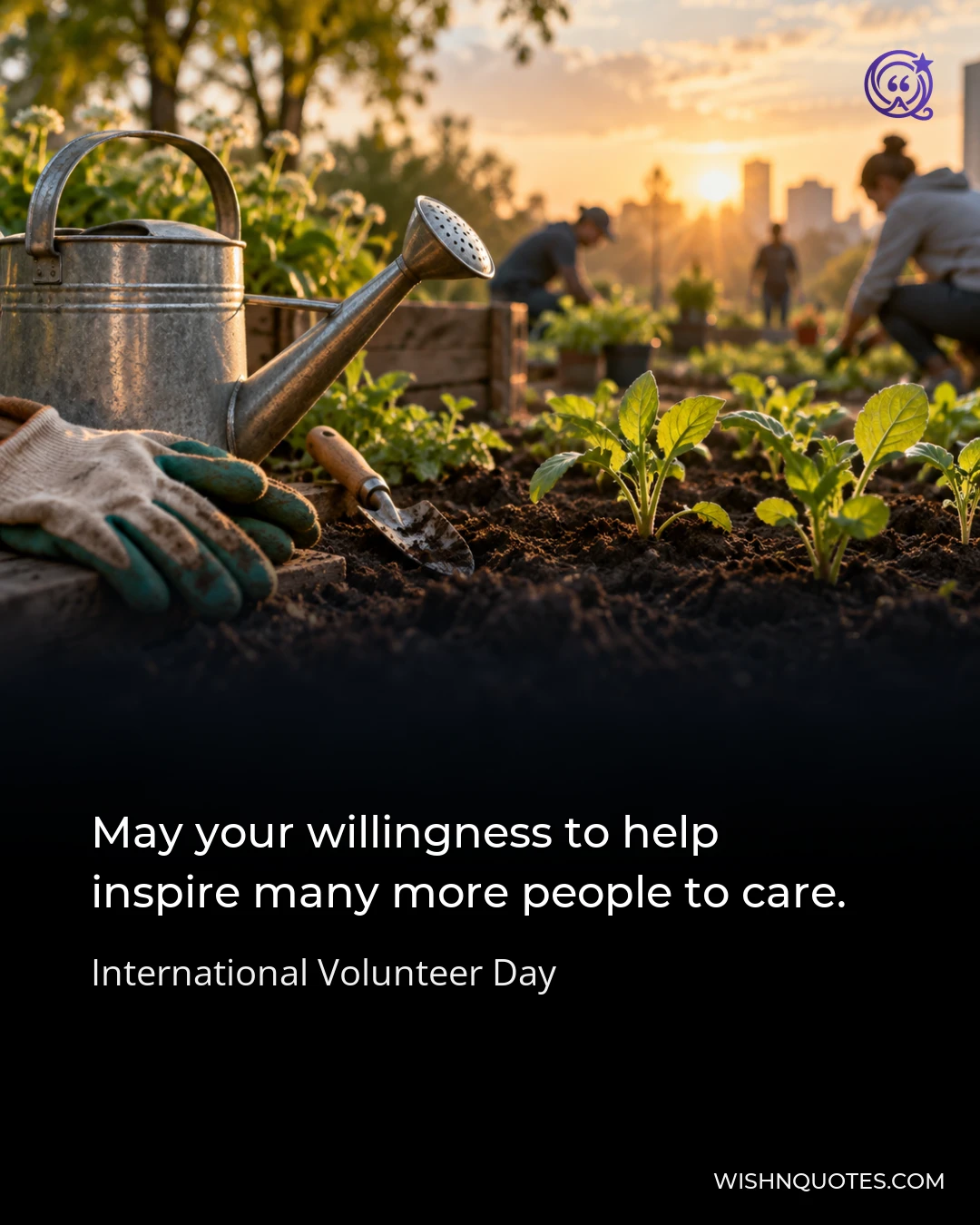 May your willingness to help inspire many more people to care.