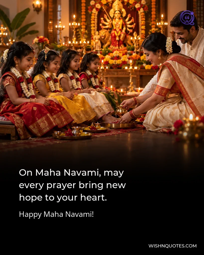 On Maha Navami, may every prayer bring new hope to your heart.