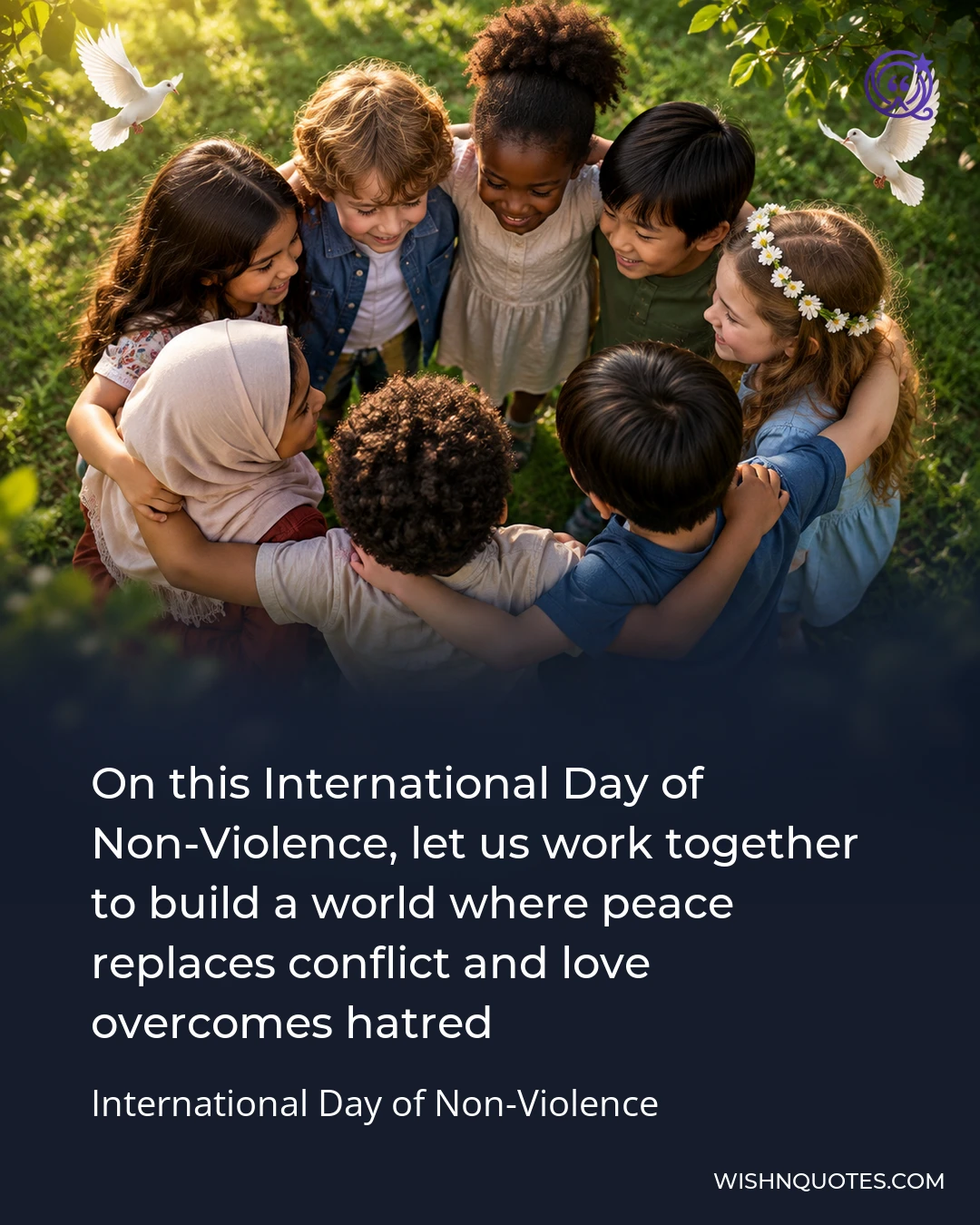 On this International Day of Non-Violence, let us work together to build a world where peace replaces conflict and love overcomes hatred