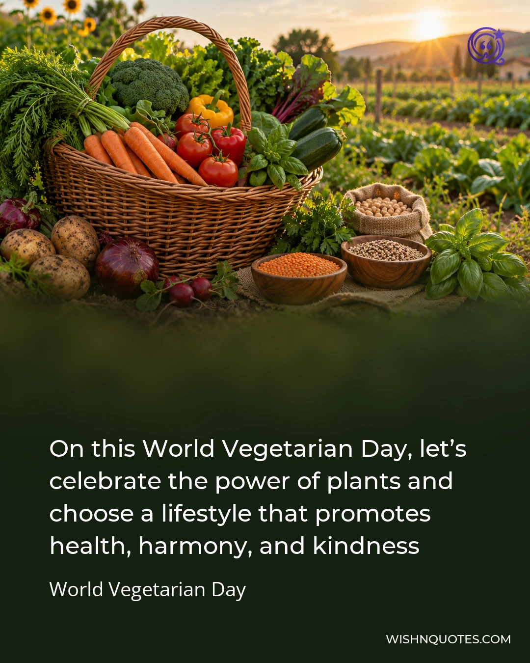 On this World Vegetarian Day, let’s celebrate the power of plants and choose a lifestyle that promotes health, harmony, and kindness