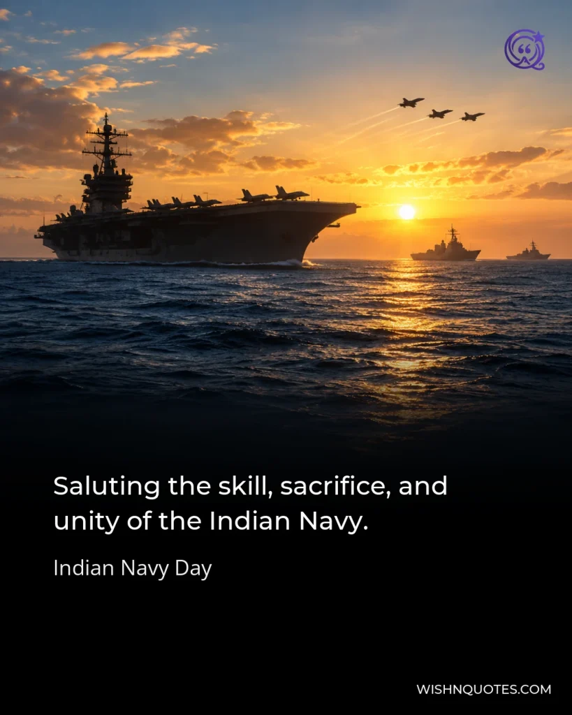 Saluting the skill, sacrifice, and unity of the Indian Navy.