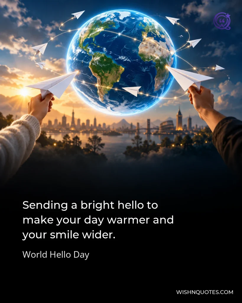 Sending a bright hello to make your day warmer and your smile wider.