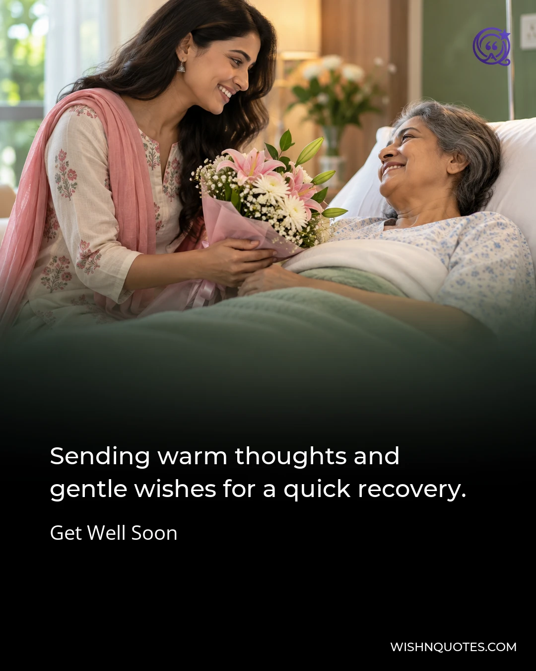 Sending warm thoughts and gentle wishes for a quick recovery.