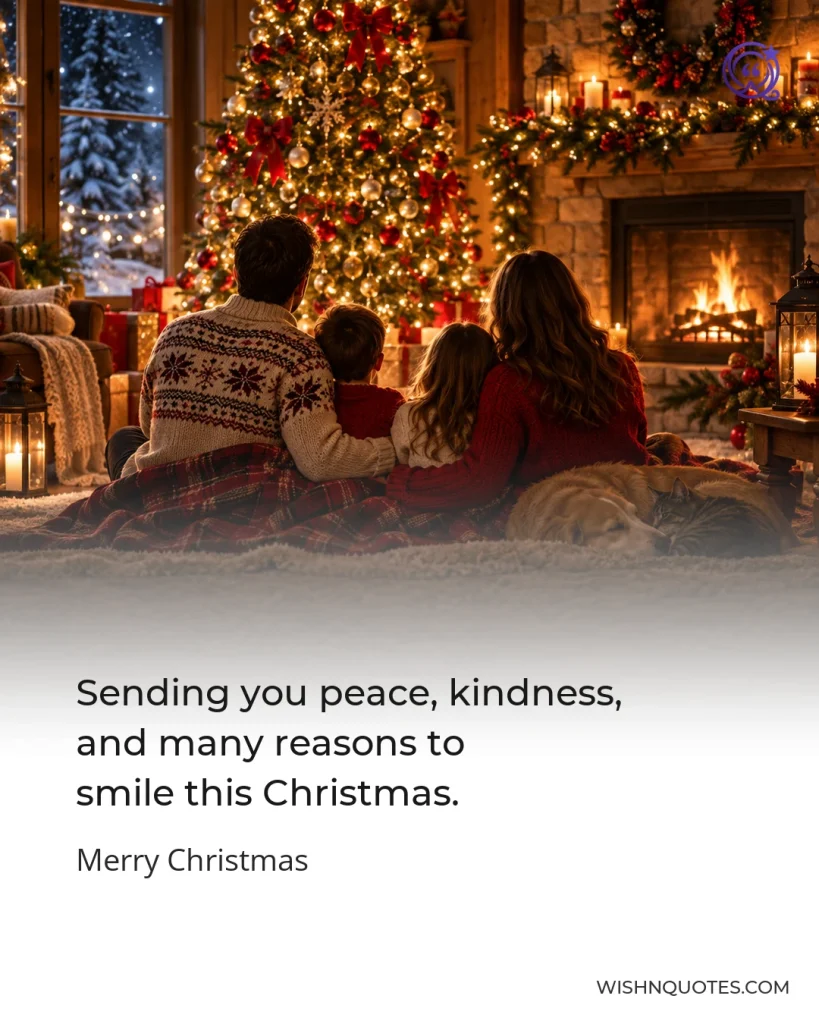 Sending you peace, kindness, and many reasons to smile this Christmas.