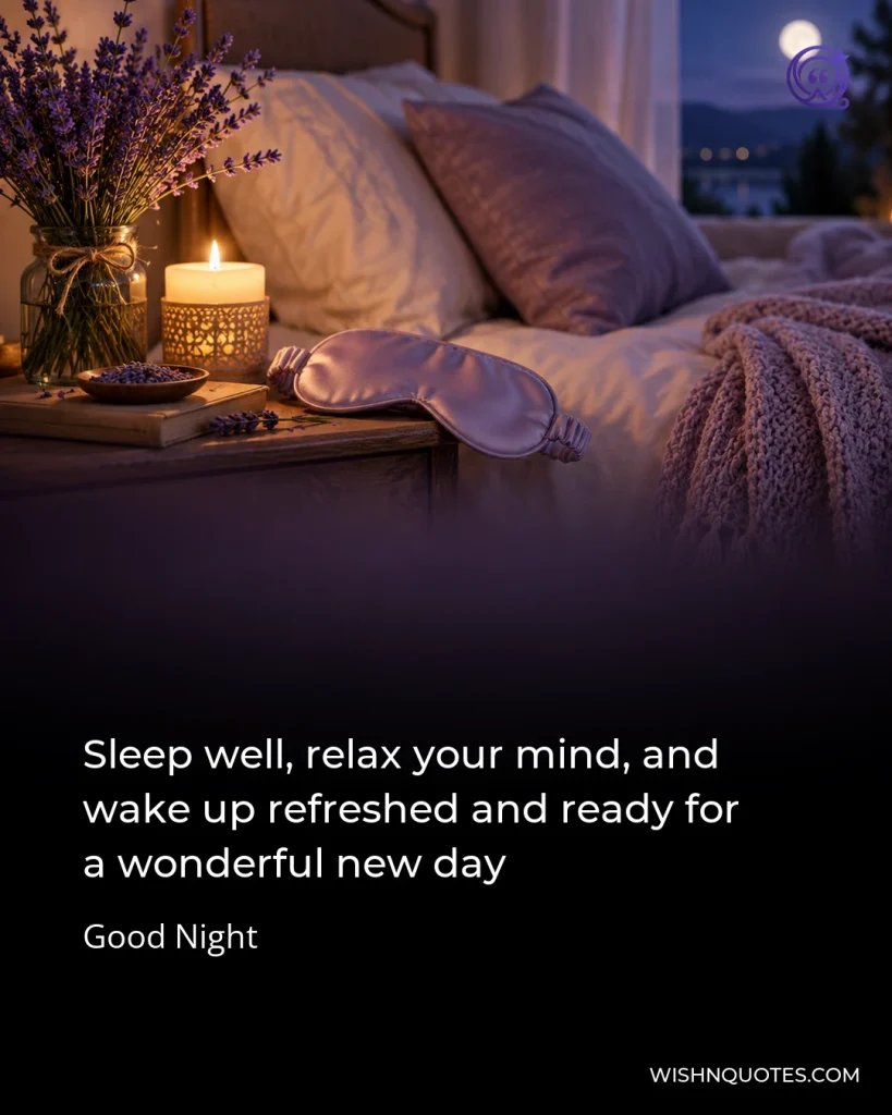 Sleep well, relax your mind, and wake up refreshed and ready for a wonderful new day