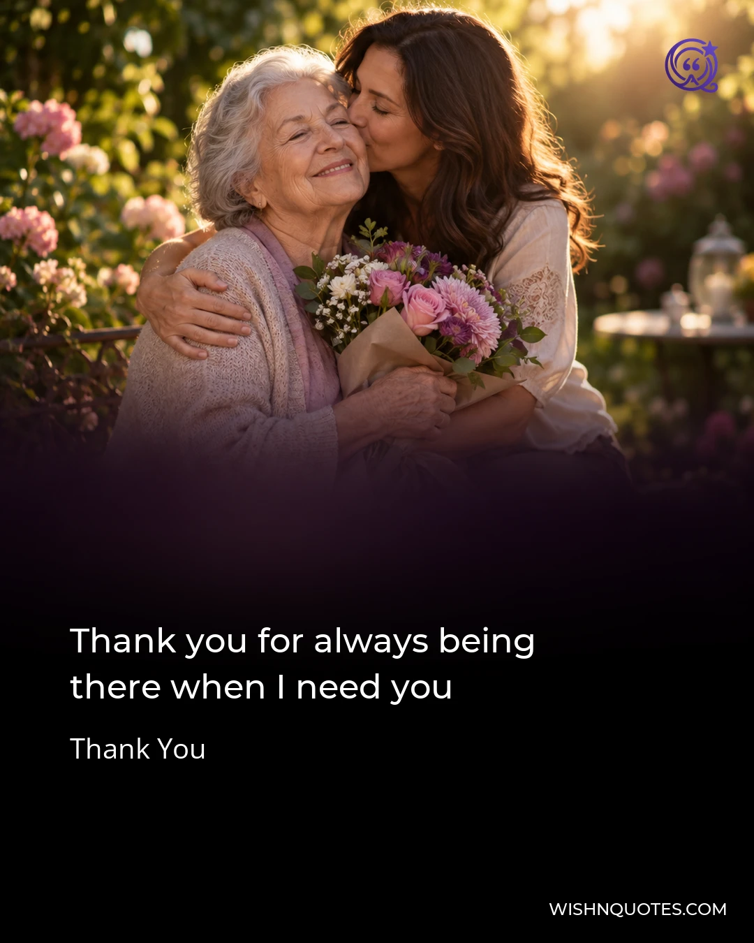 Thank you for always being there when I need you
