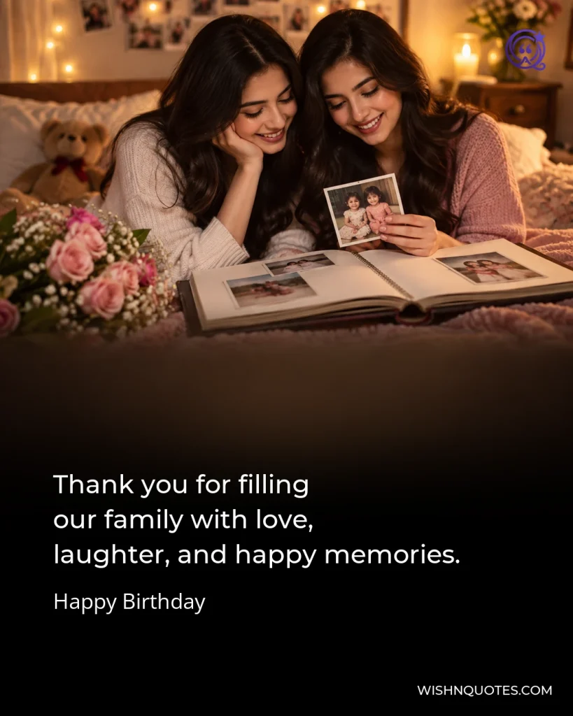 Thank you for filling our family with love, laughter, and happy memories.