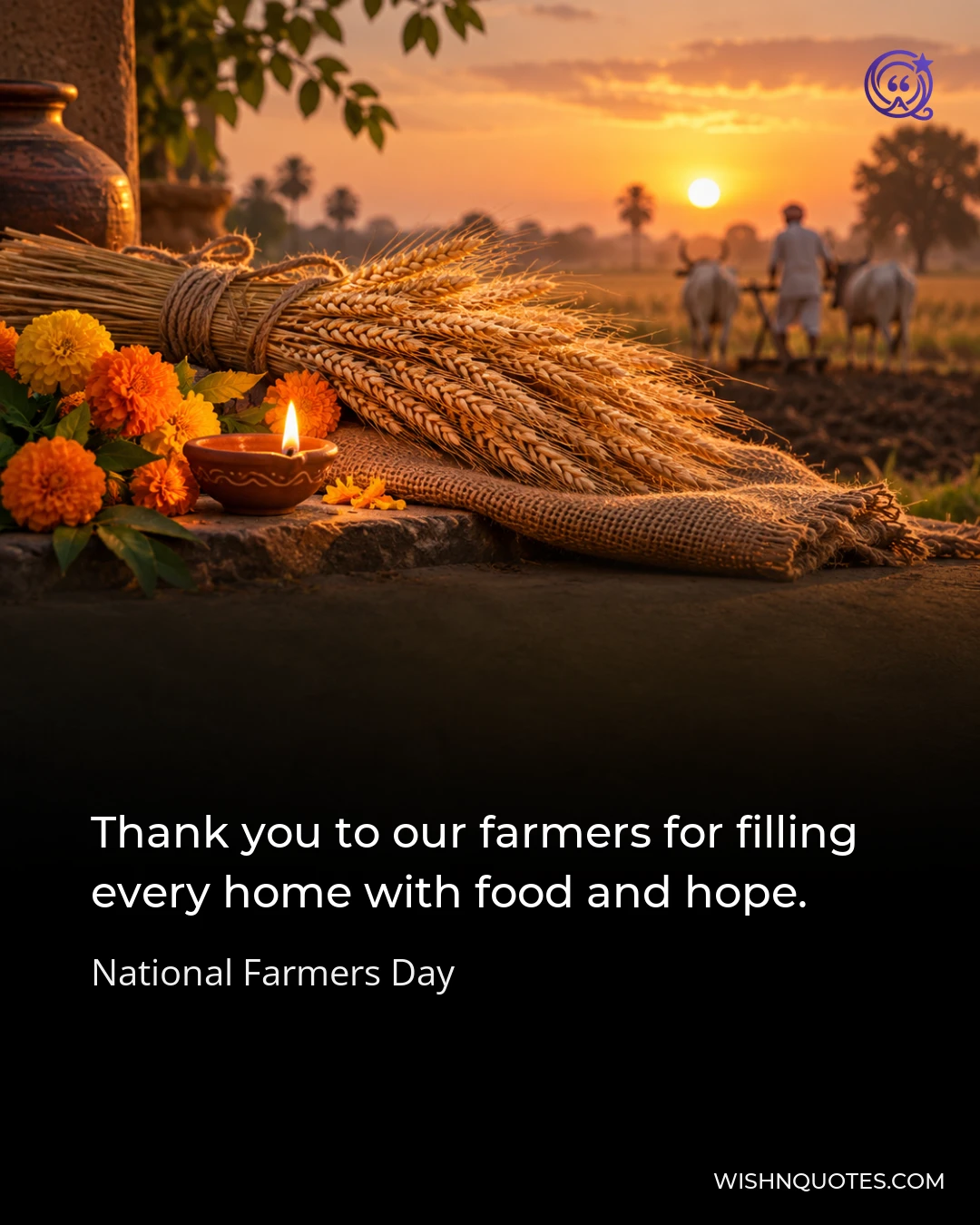 Thank you to our farmers for filling every home with food and hope.