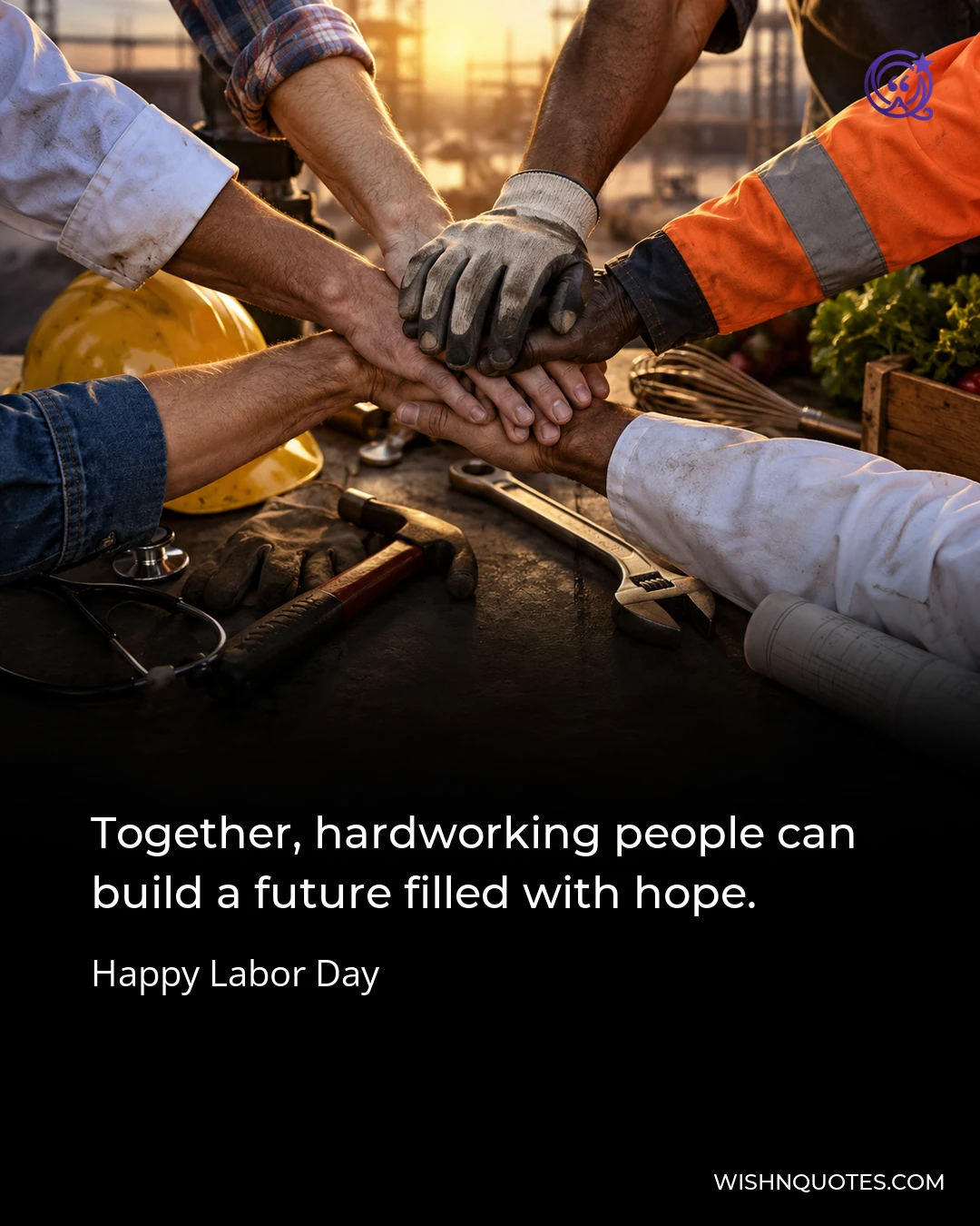 Together, hardworking people can build a future filled with hope.