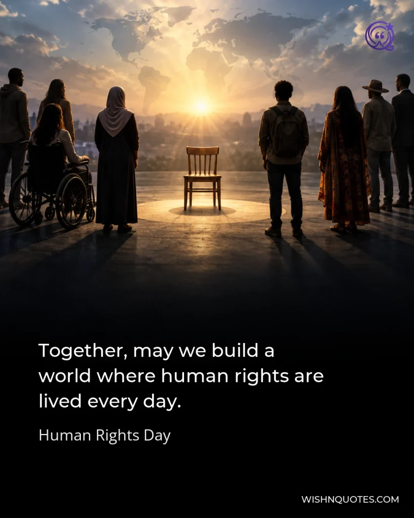 Together, may we build a world where human rights are lived every day.