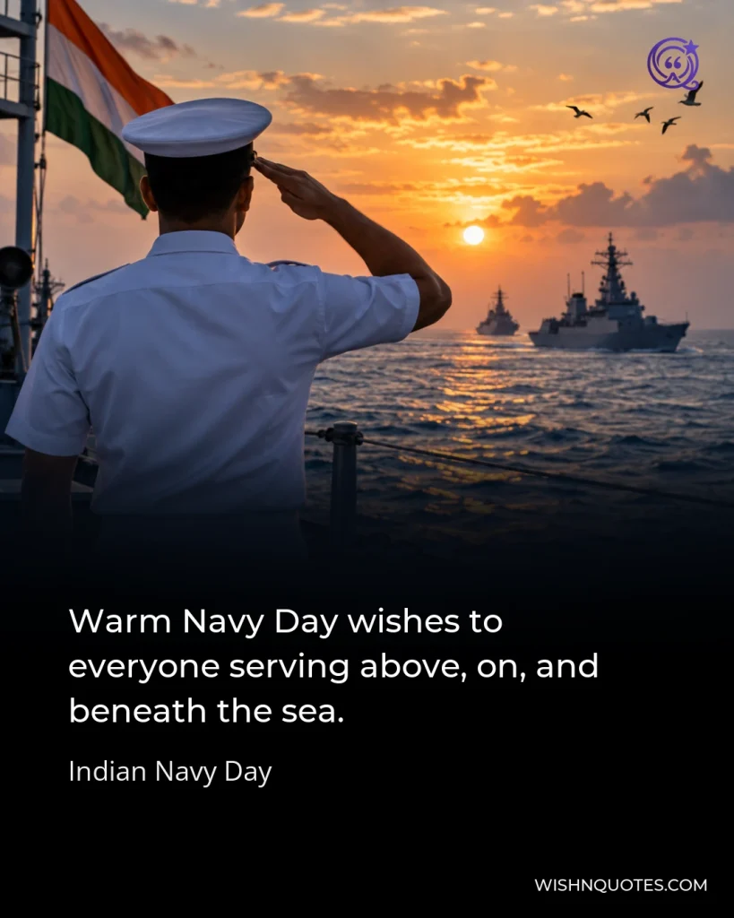 Warm Navy Day wishes to everyone serving above, on, and beneath the sea.