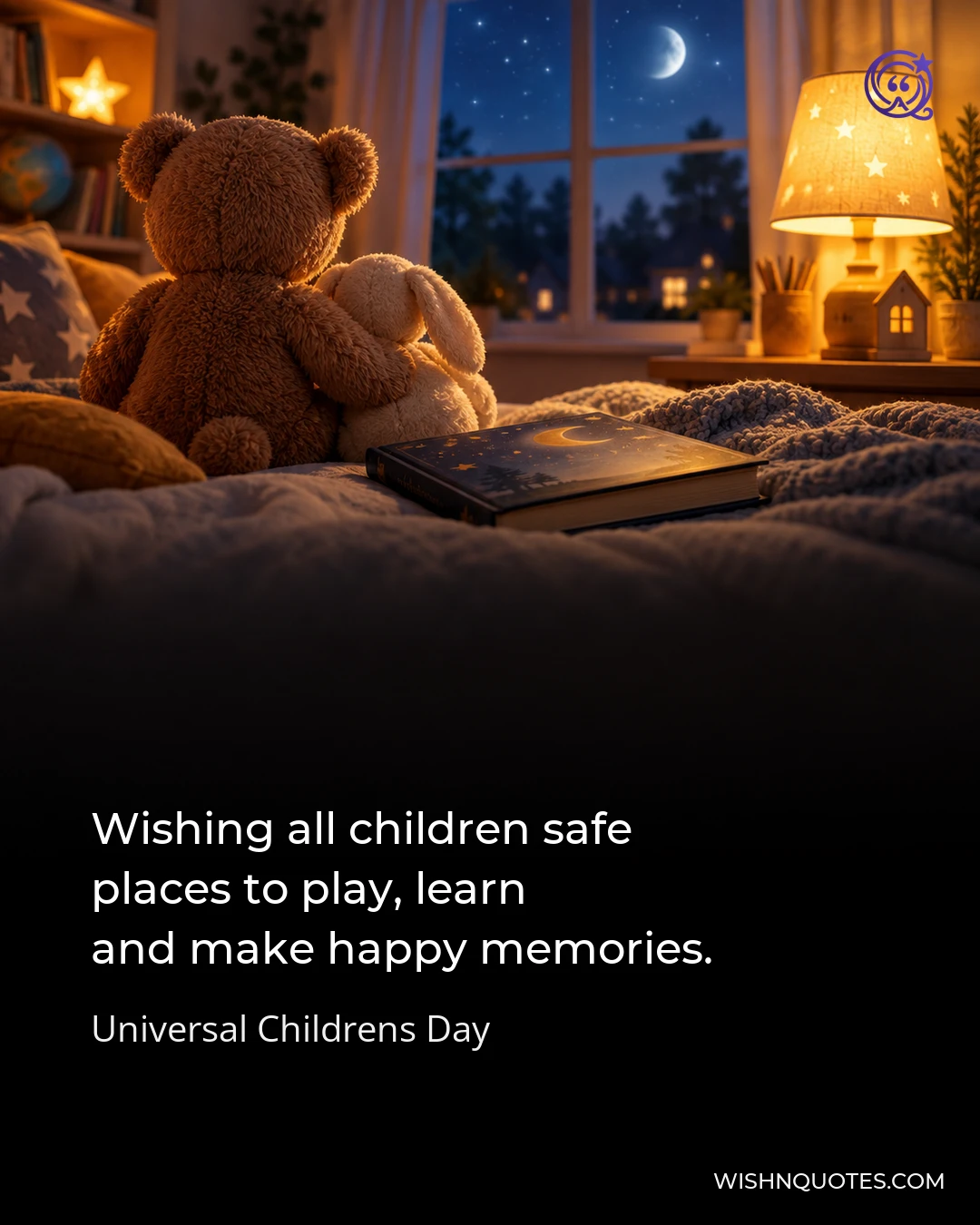Wishing all children safe places to play, learn and make happy memories.
