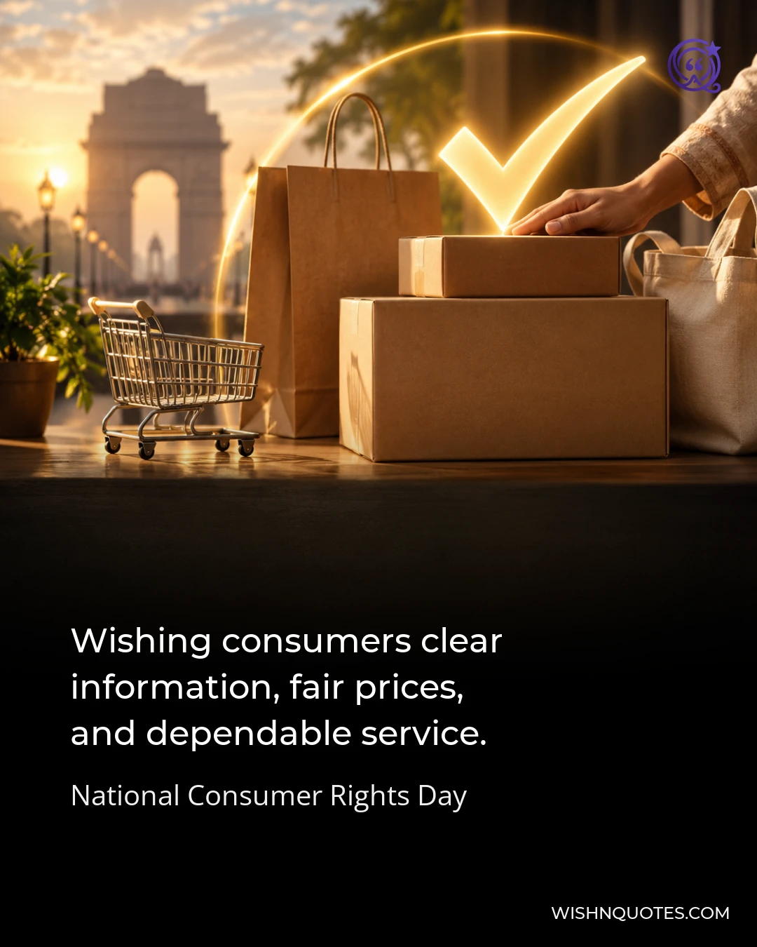 Wishing consumers clear information, fair prices, and dependable service.