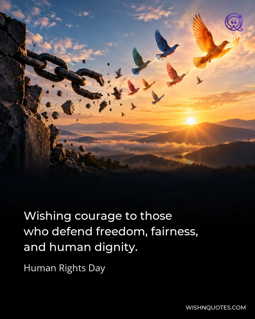 Wishing courage to those who defend freedom, fairness, and human dignity.