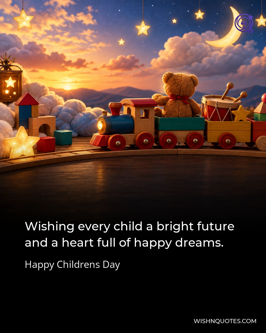 Wishing every child a bright future and a heart full of happy dreams.