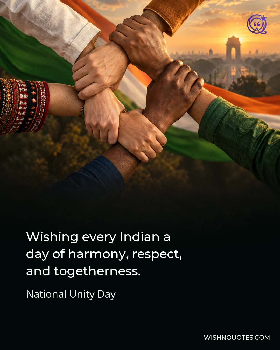 Wishing every Indian a day of harmony, respect, and togetherness.