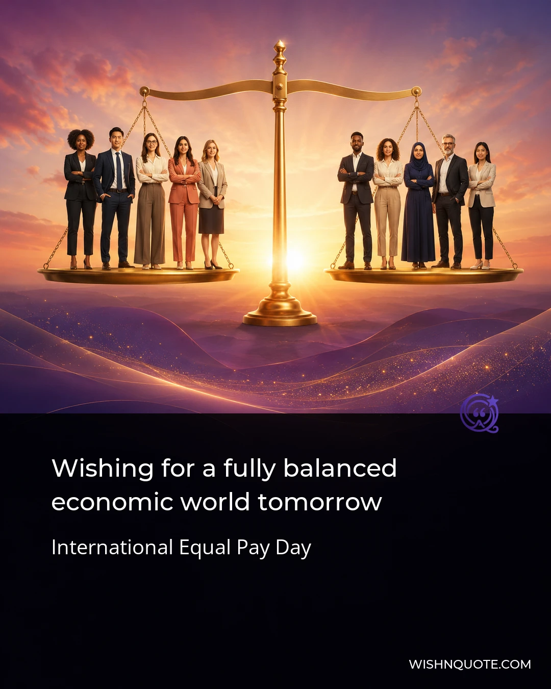 Wishing for a fully balanced economic world tomorrow