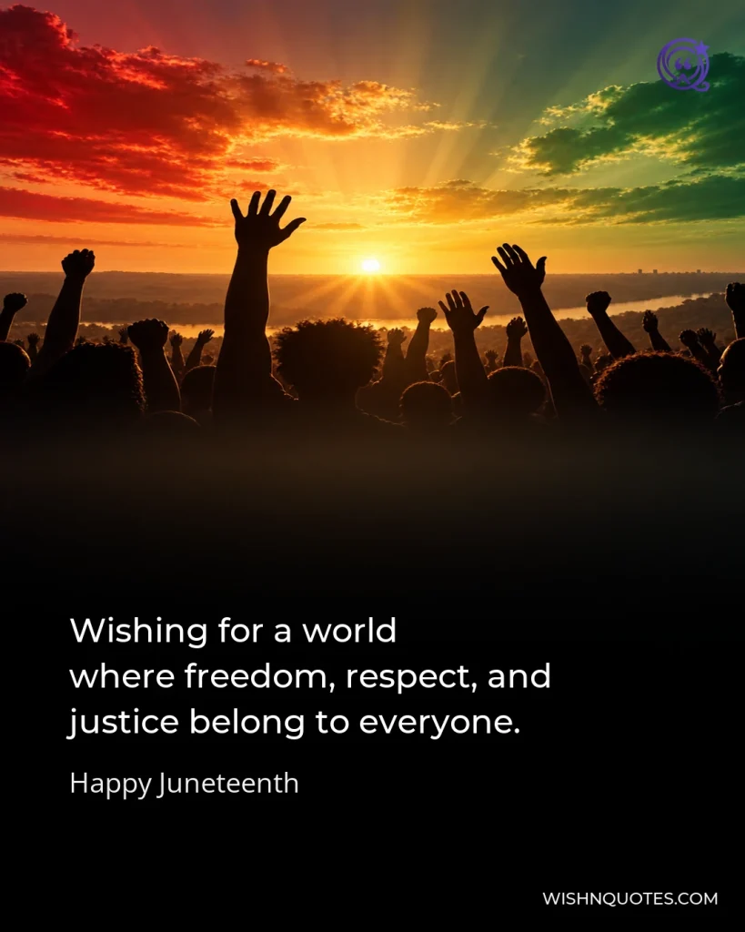 Wishing for a world where freedom, respect, and justice belong to everyone.