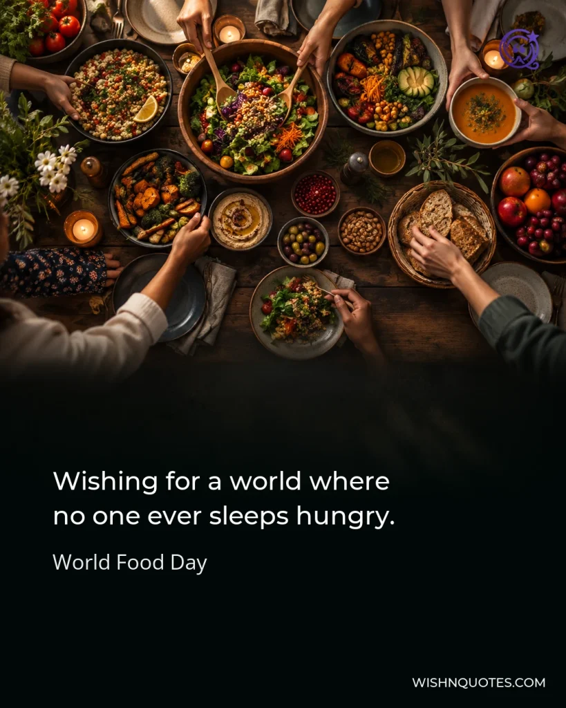 Wishing for a world where no one ever sleeps hungry.