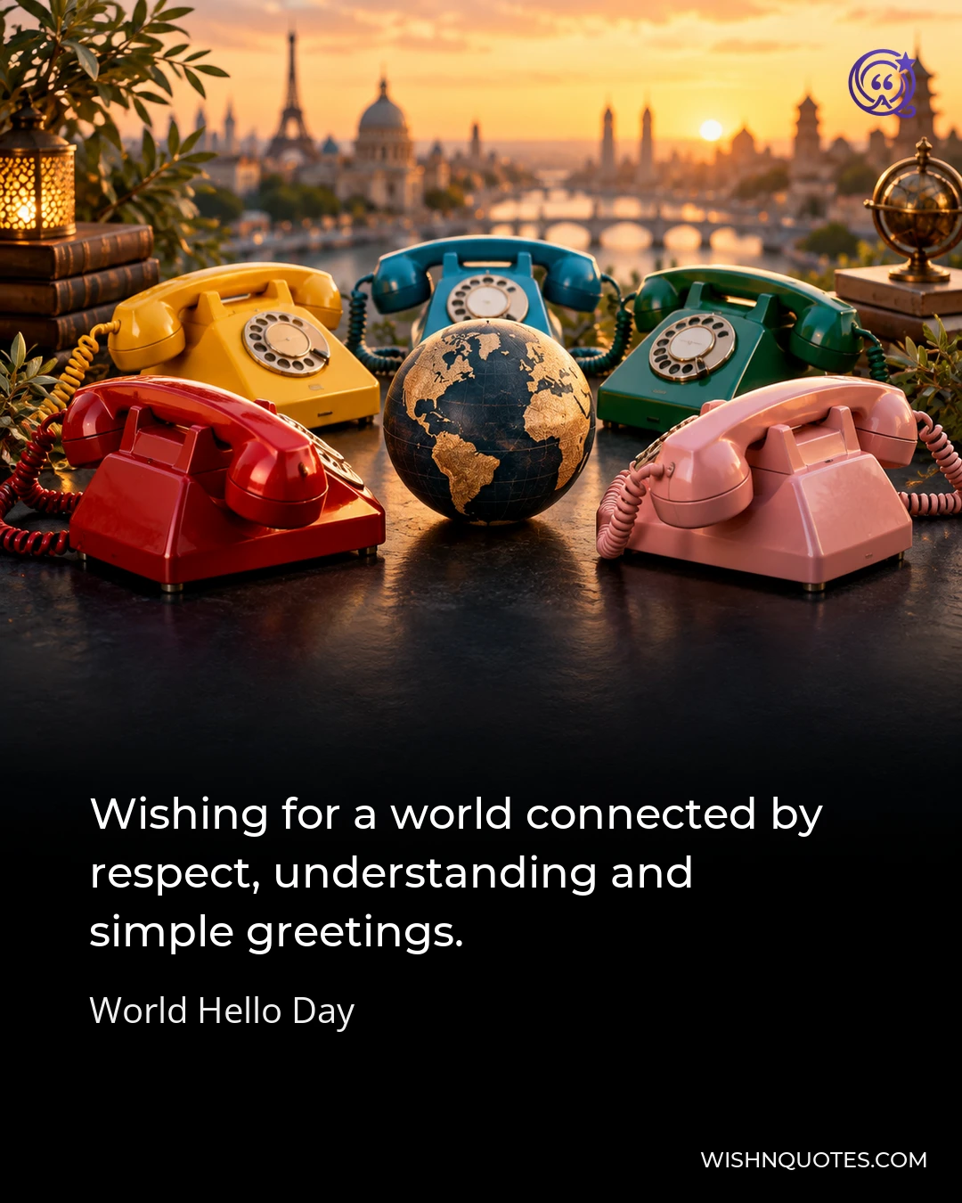 Wishing for a world connected by respect, understanding and simple greetings.