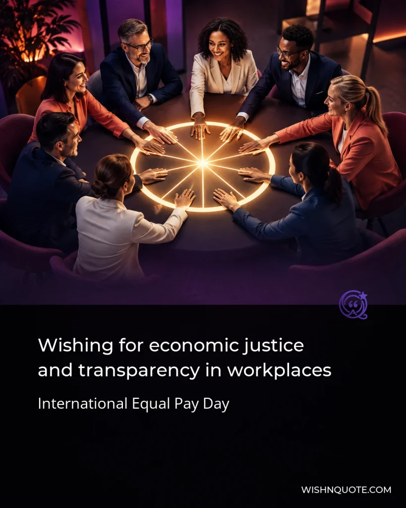 Wishing for economic justice and transparency in workplaces
