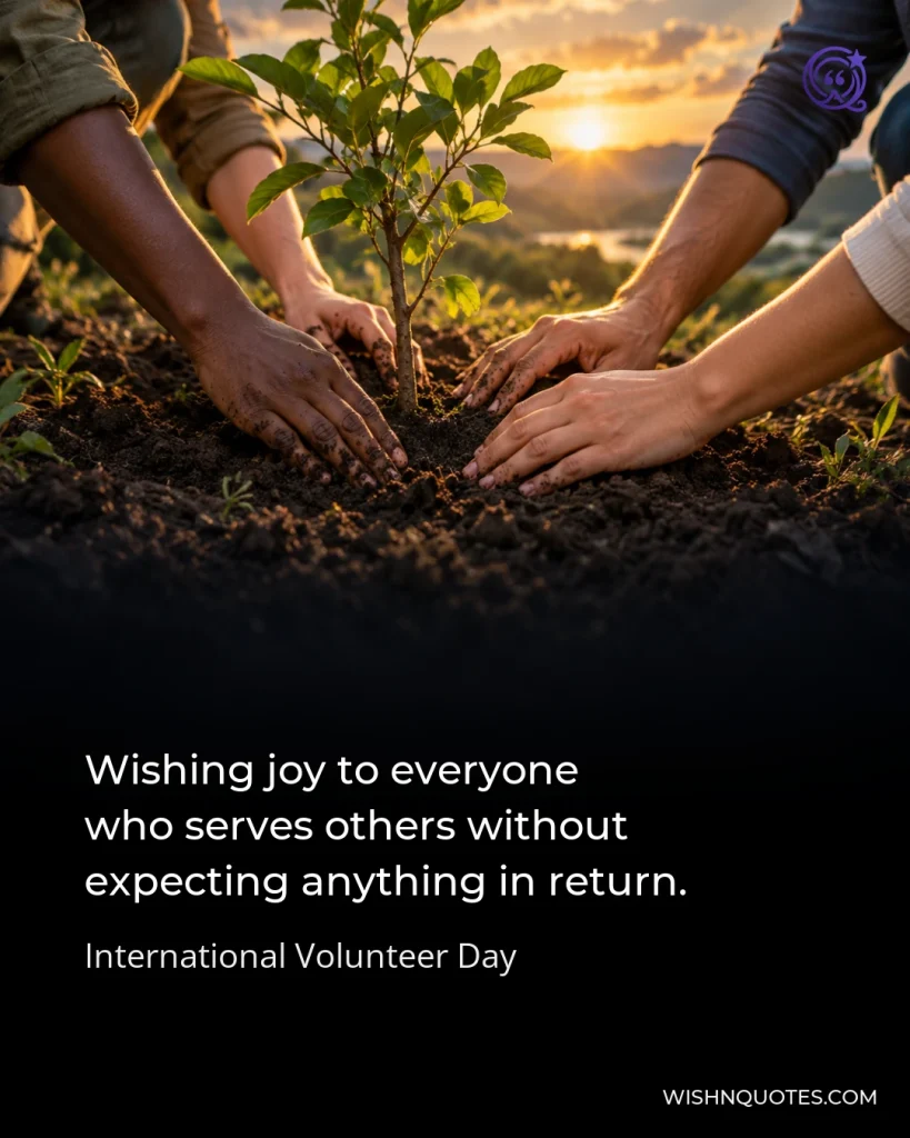 Wishing joy to everyone who serves others without expecting anything in return.