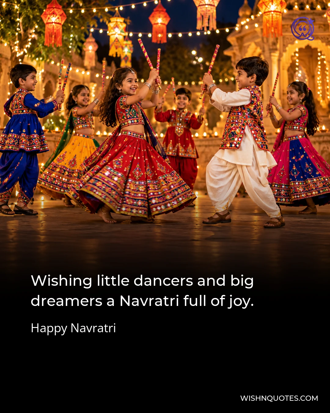 Wishing little dancers and big dreamers a Navratri full of joy.