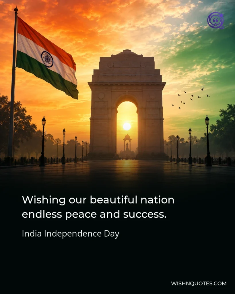 Wishing our beautiful nation endless peace and success.