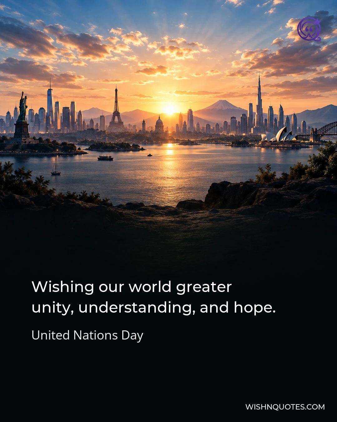 Wishing our world greater unity, understanding, and hope.