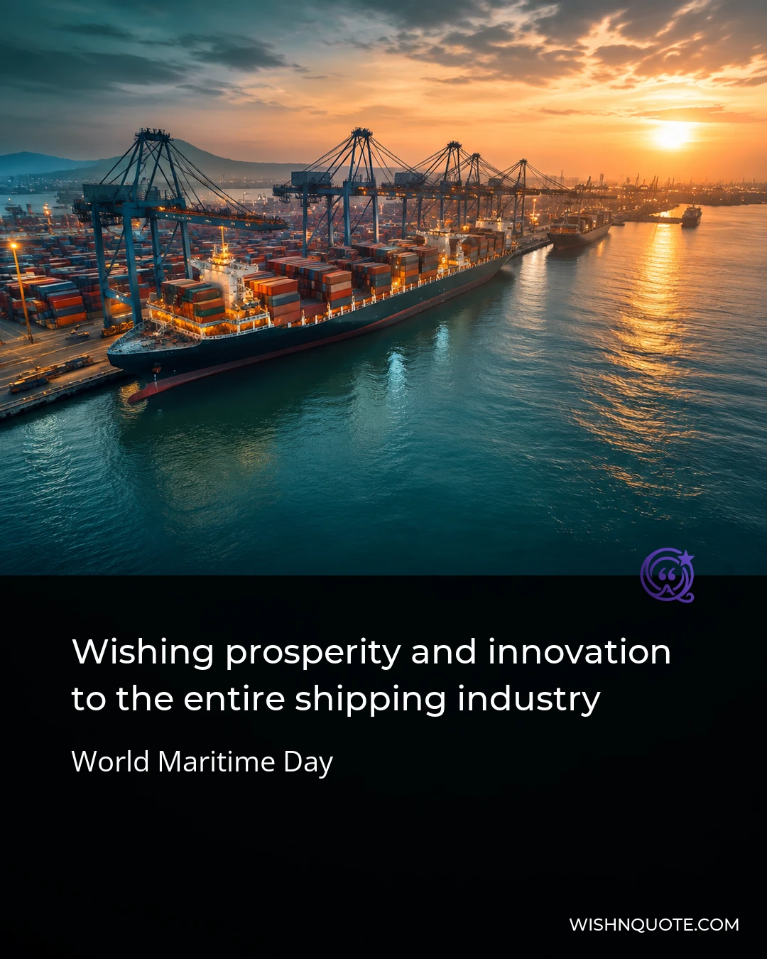 Wishing prosperity and innovation to the entire shipping industry