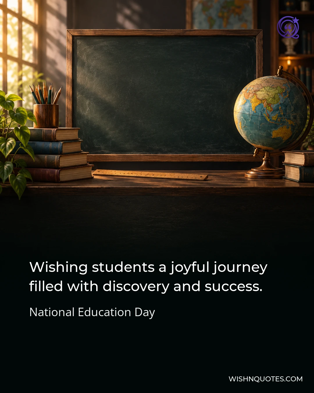 Wishing students a joyful journey filled with discovery and success.