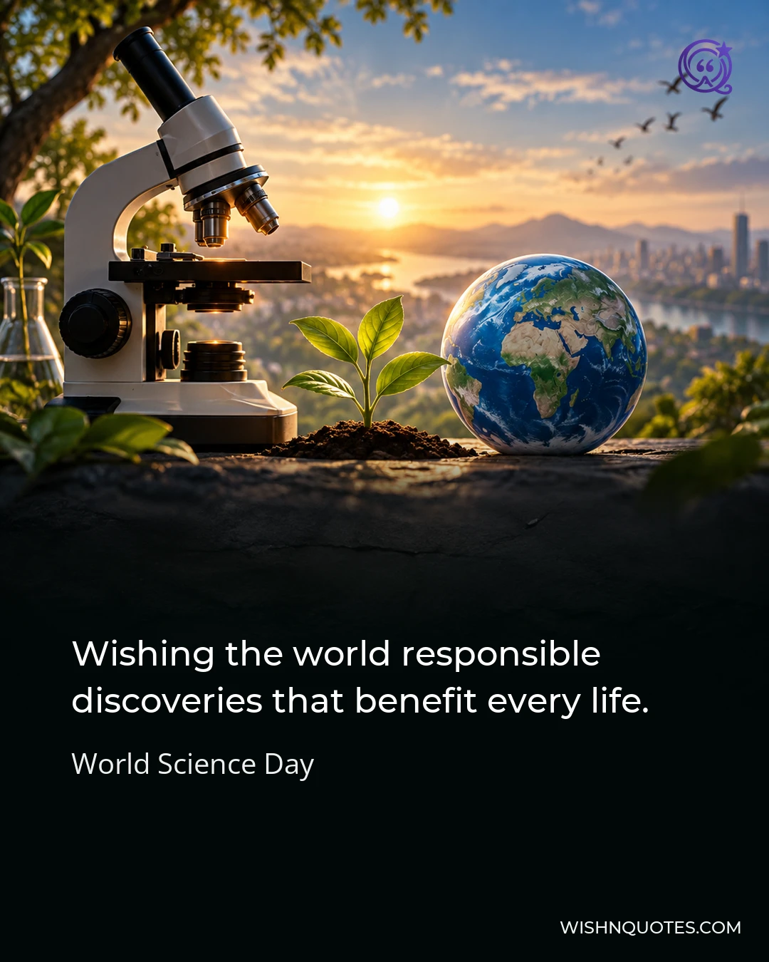 Wishing the world responsible discoveries that benefit every life.