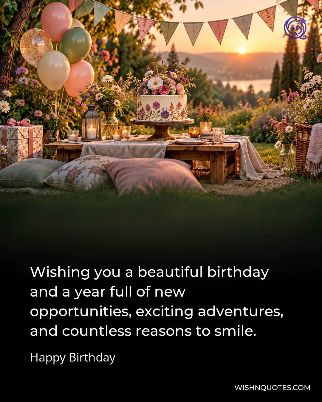 Wishing you a beautiful birthday and a year full of new opportunities, exciting adventures, and countless reasons to smile.