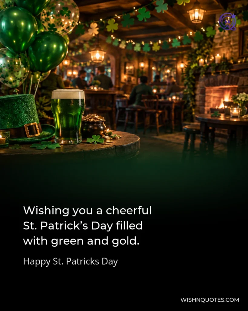 Wishing you a cheerful St. Patrick’s Day filled with green and gold.