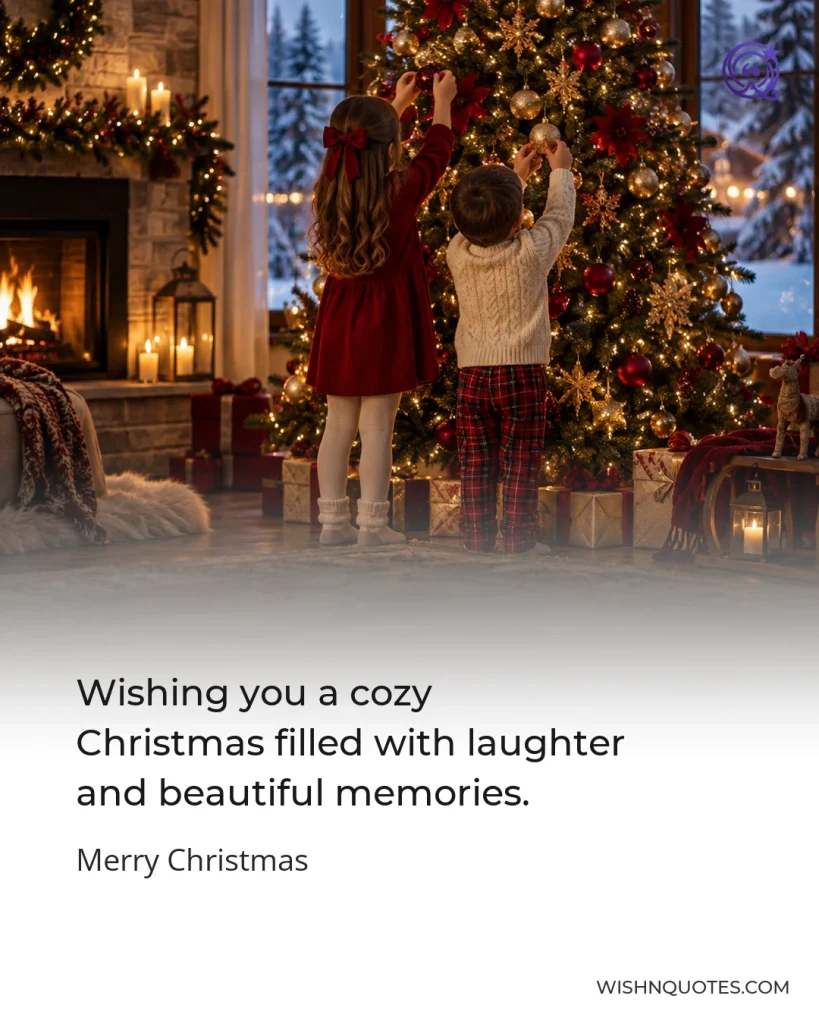 Wishing you a cozy Christmas filled with laughter and beautiful memories.