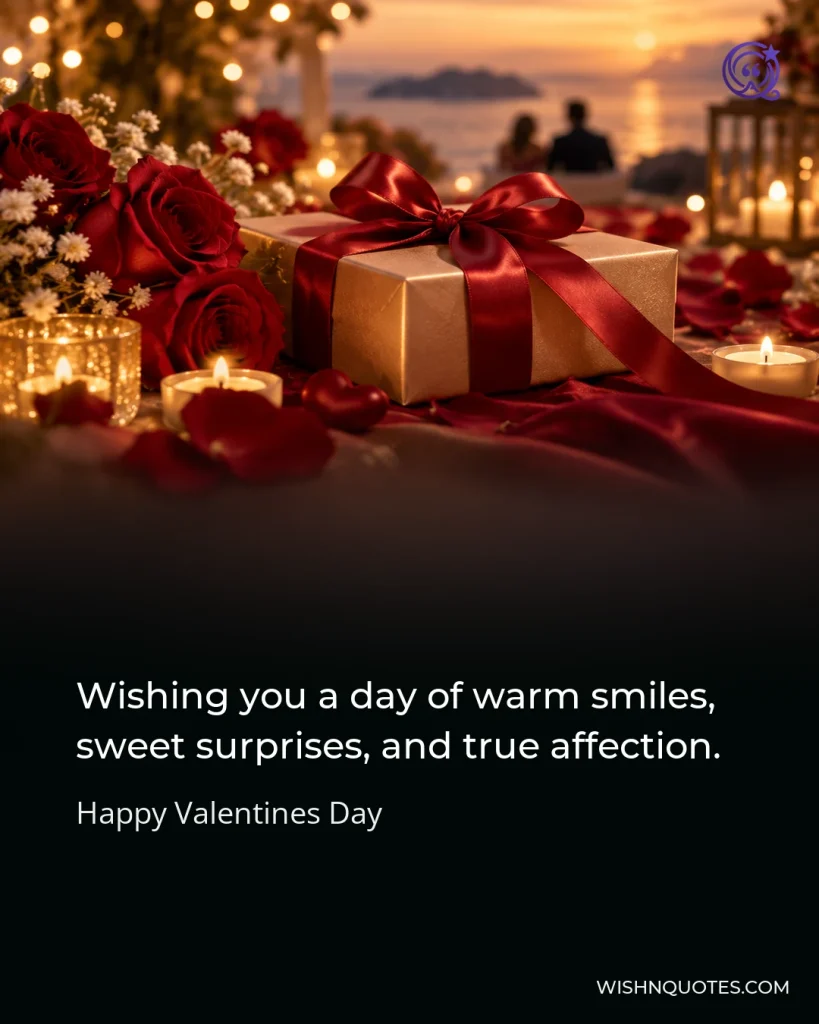 Wishing you a day of warm smiles, sweet surprises, and true affection.