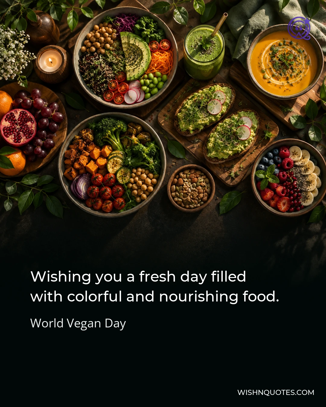 Wishing you a fresh day filled with colorful and nourishing food.