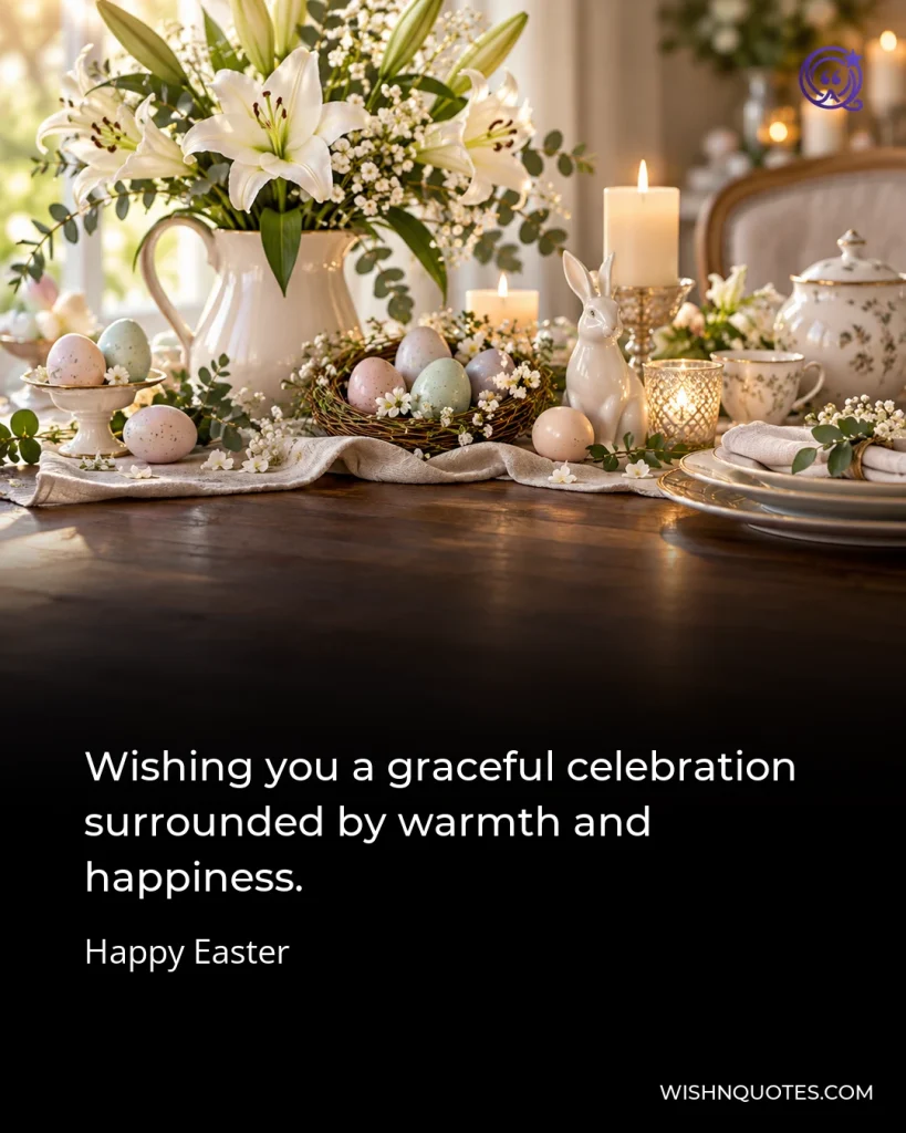Wishing you a graceful celebration surrounded by warmth and happiness.