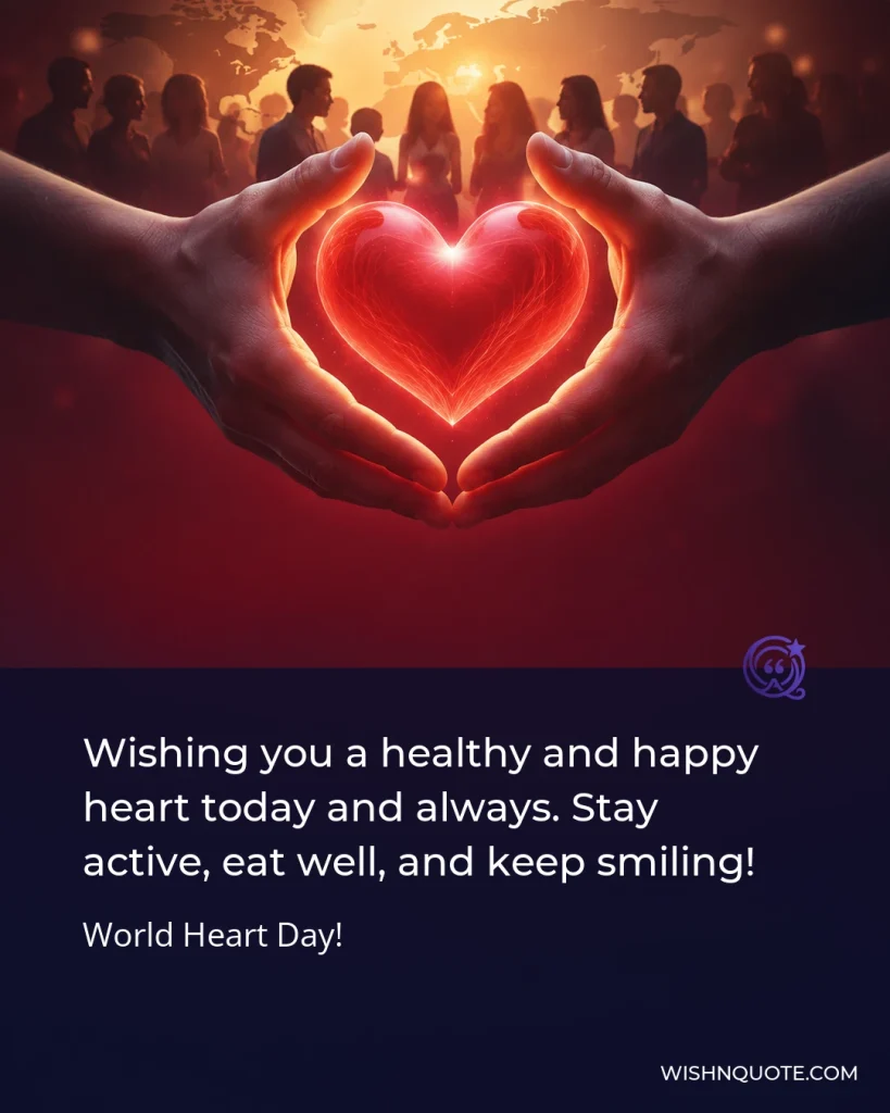 Wishing you a healthy and happy heart today and always. Stay active, eat well, and keep smiling!
