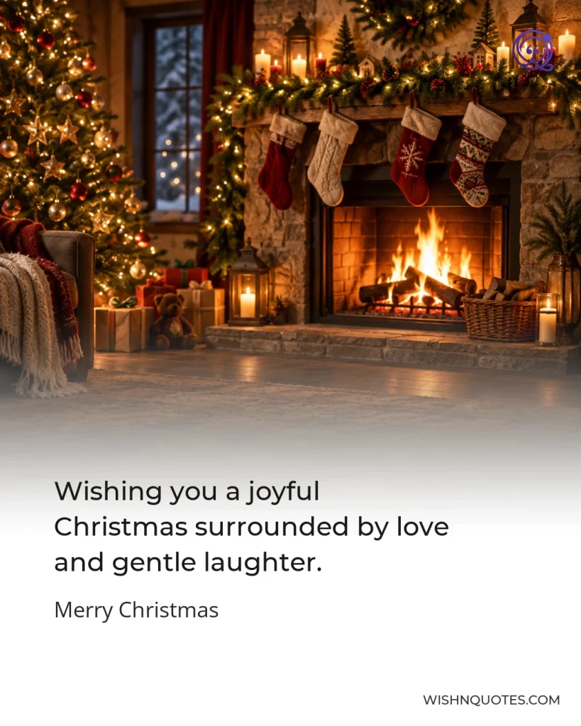 Wishing you a joyful Christmas surrounded by love and gentle laughter.