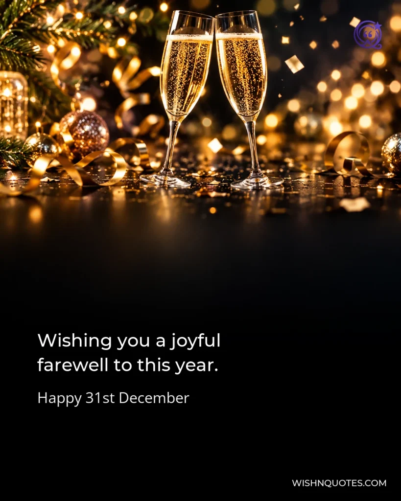 Wishing you a joyful farewell to this year.