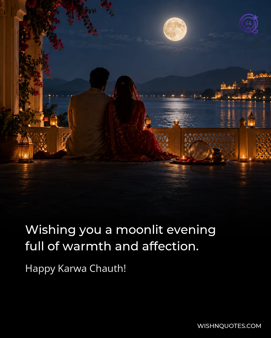 Wishing you a moonlit evening full of warmth and affection.