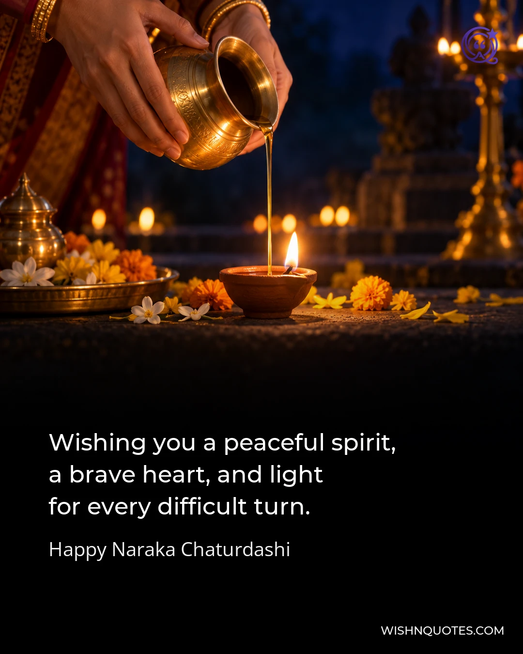 Wishing you a peaceful spirit, a brave heart, and light for every difficult turn.