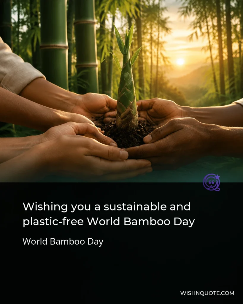 Wishing you a sustainable and plastic-free World Bamboo Day