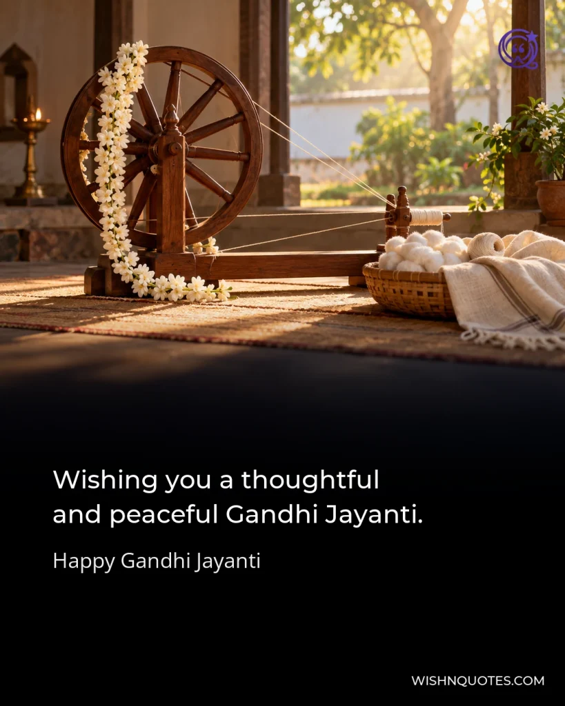 Wishing you a thoughtful and peaceful Gandhi Jayanti.