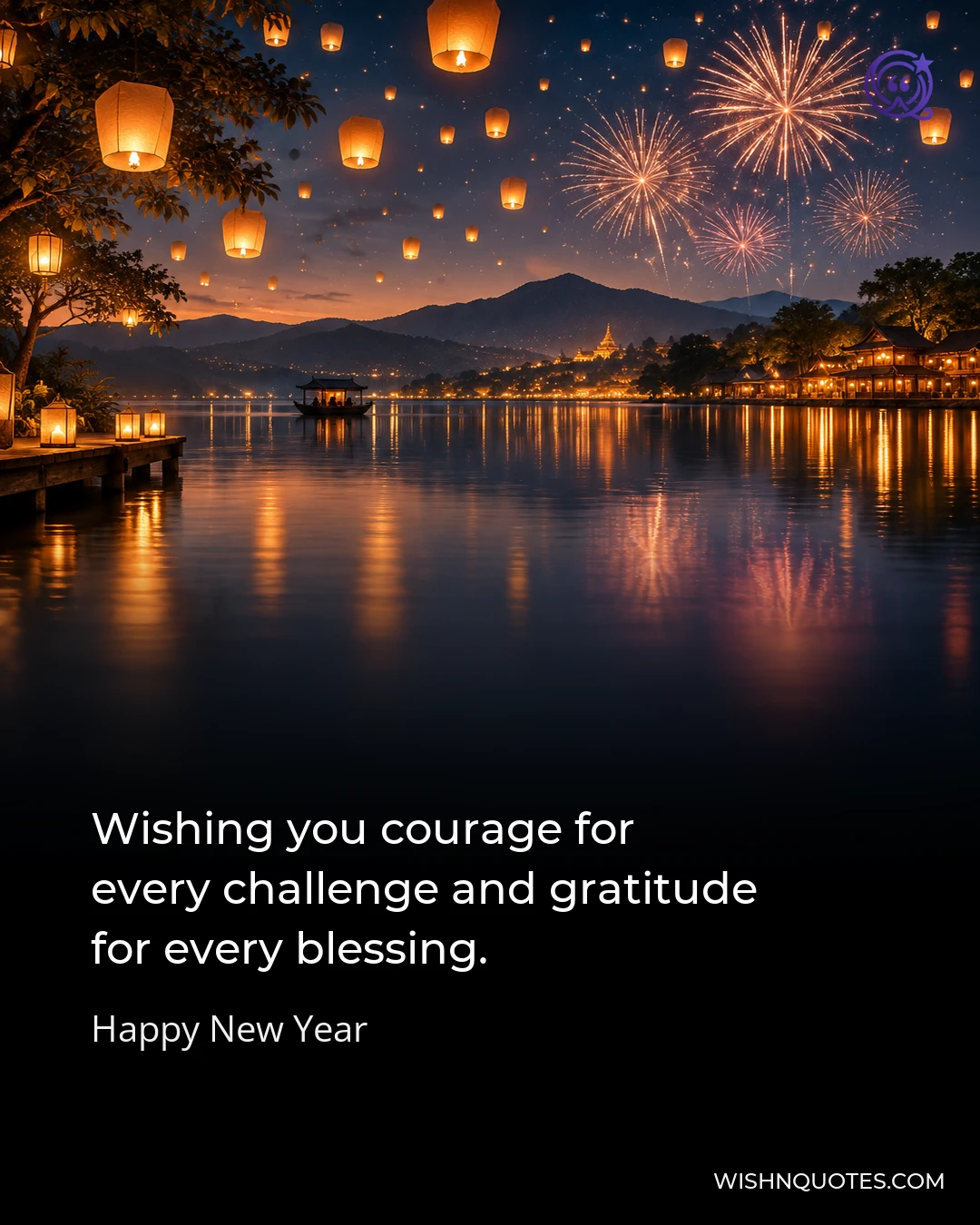 Wishing you courage for every challenge and gratitude for every blessing.