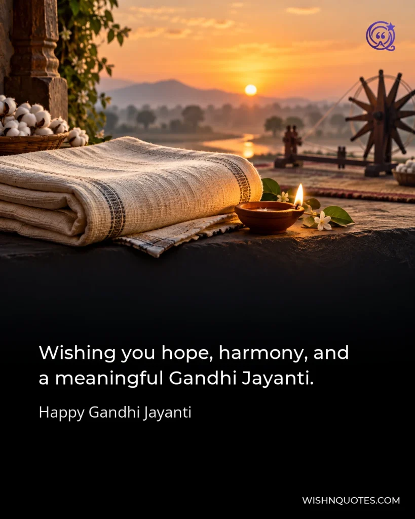 Wishing you hope, harmony, and a meaningful Gandhi Jayanti.