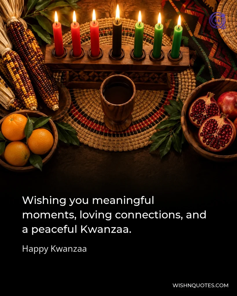 Wishing you meaningful moments, loving connections, and a peaceful Kwanzaa.