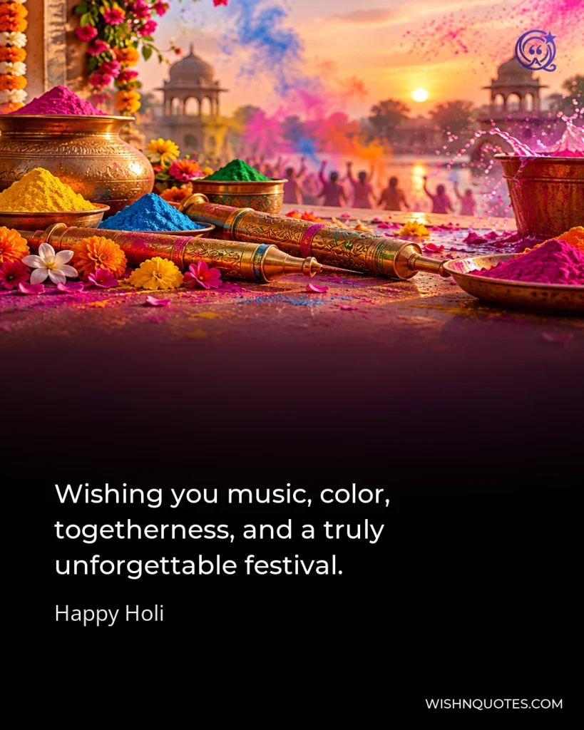 Wishing you music, color, togetherness, and a truly unforgettable festival.
